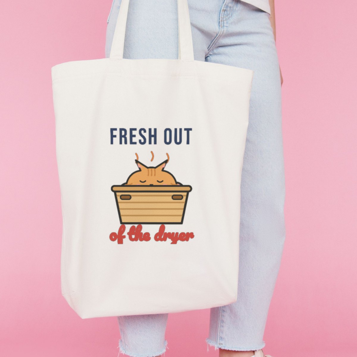 Fresh Out of the Dryer Tote Bag in natural