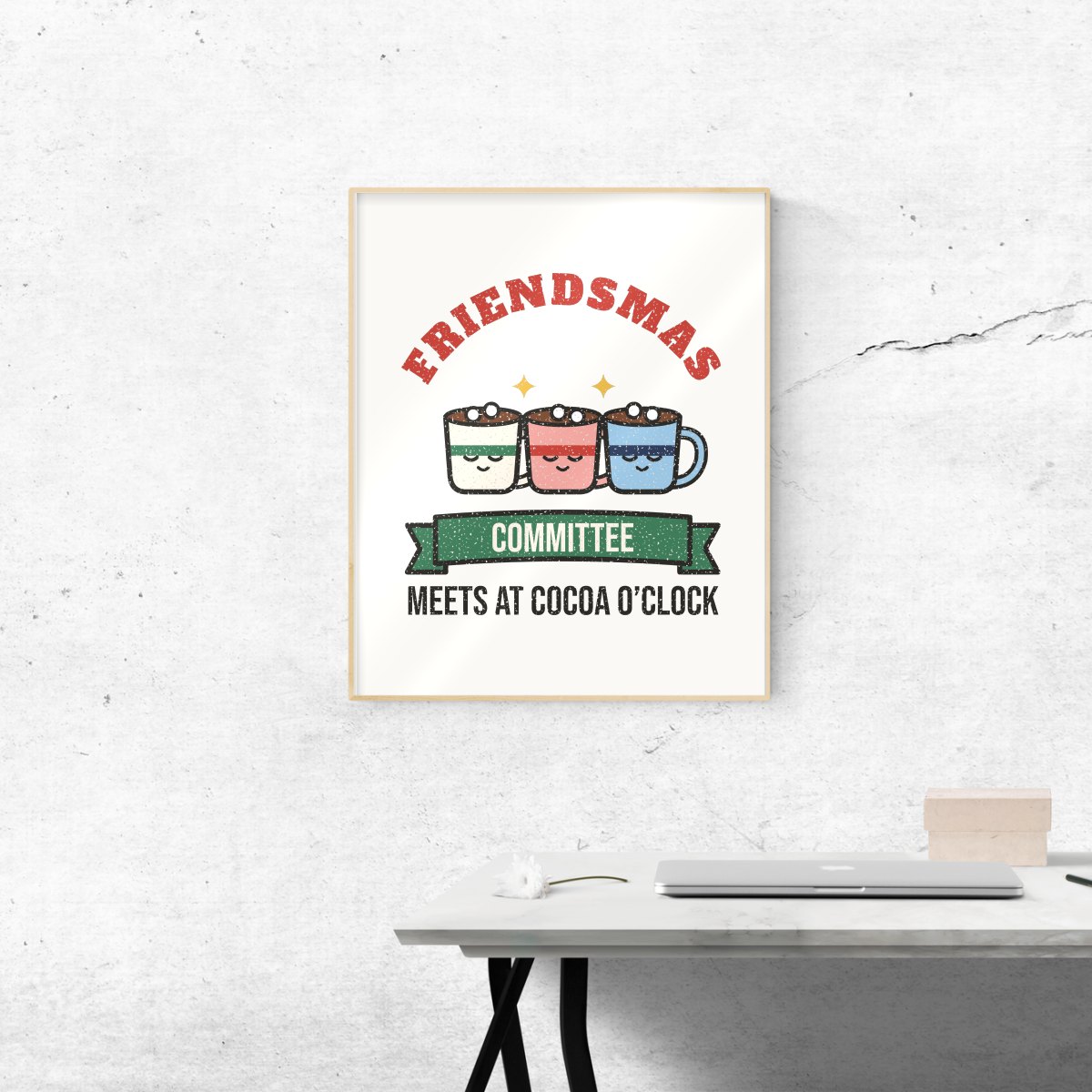 Friendsmas Committee Art Print, photo 2