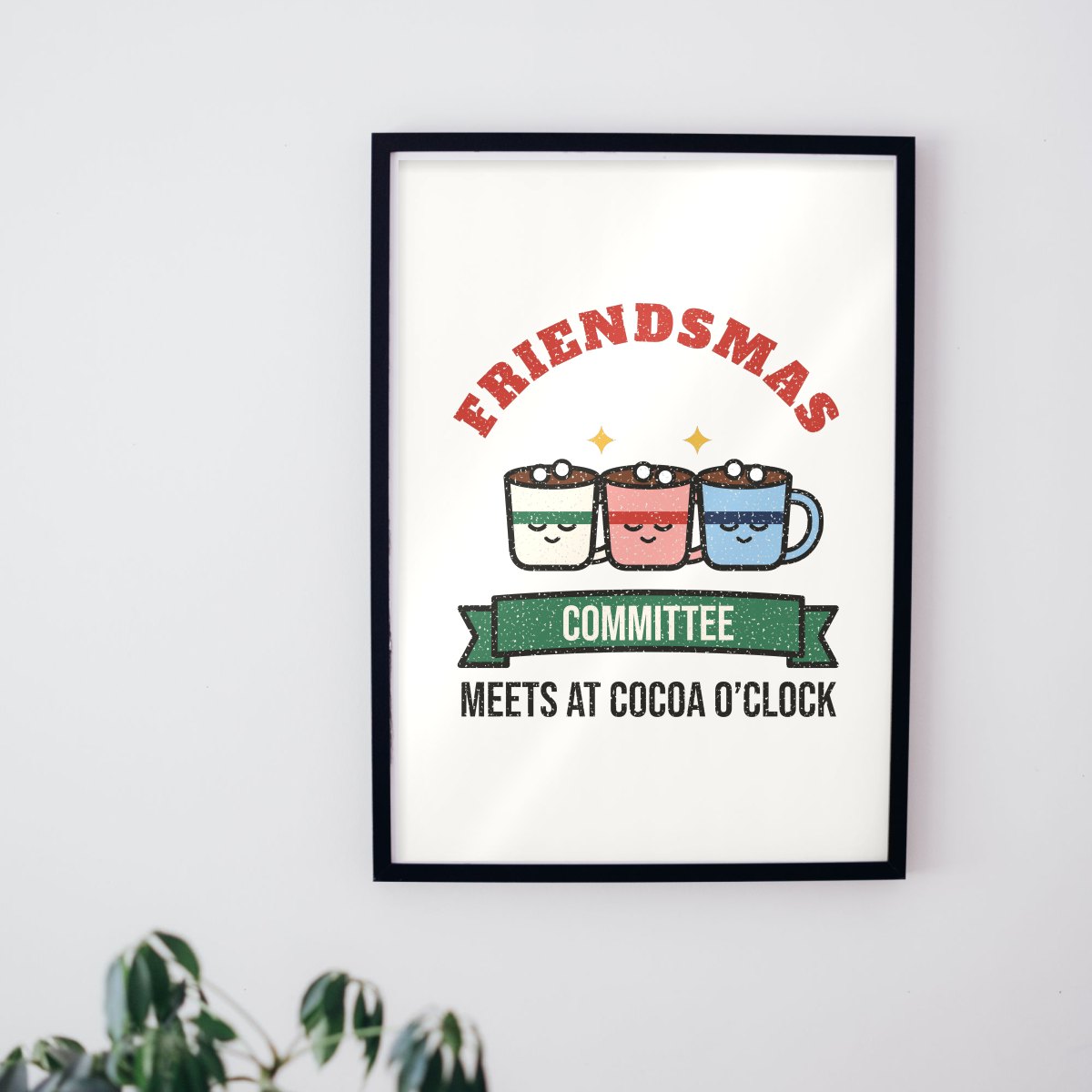Friendsmas Committee Art Print, photo 3