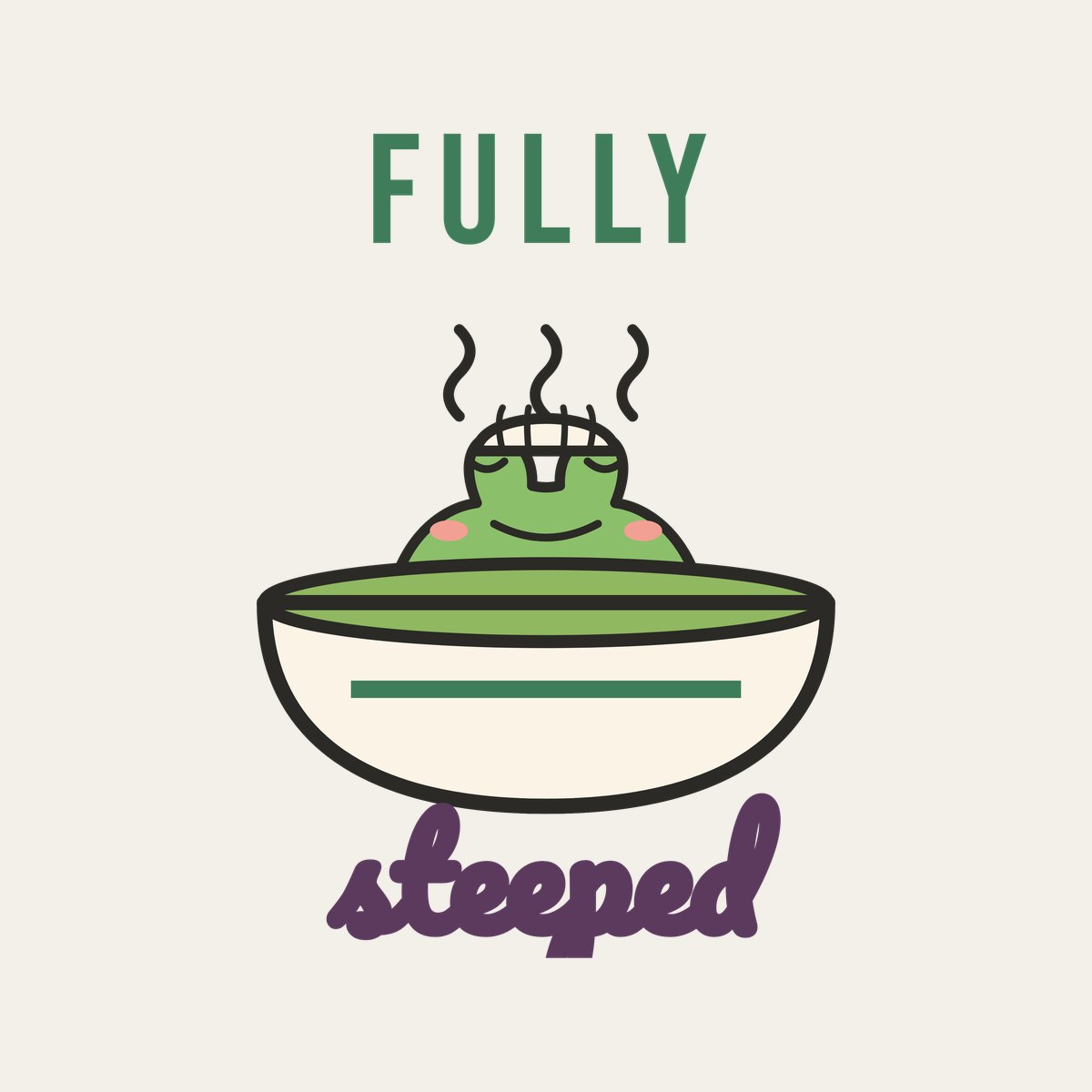 Fully Steeped design, close up