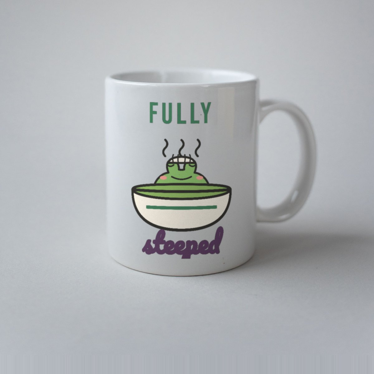 Fully Steeped Mug in white