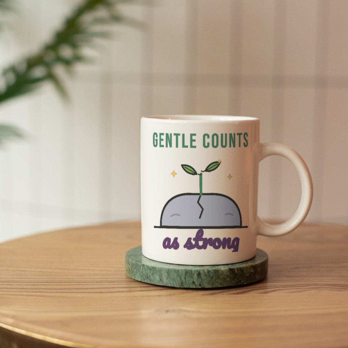 Gentle Counts as Strong Mug, photo 2