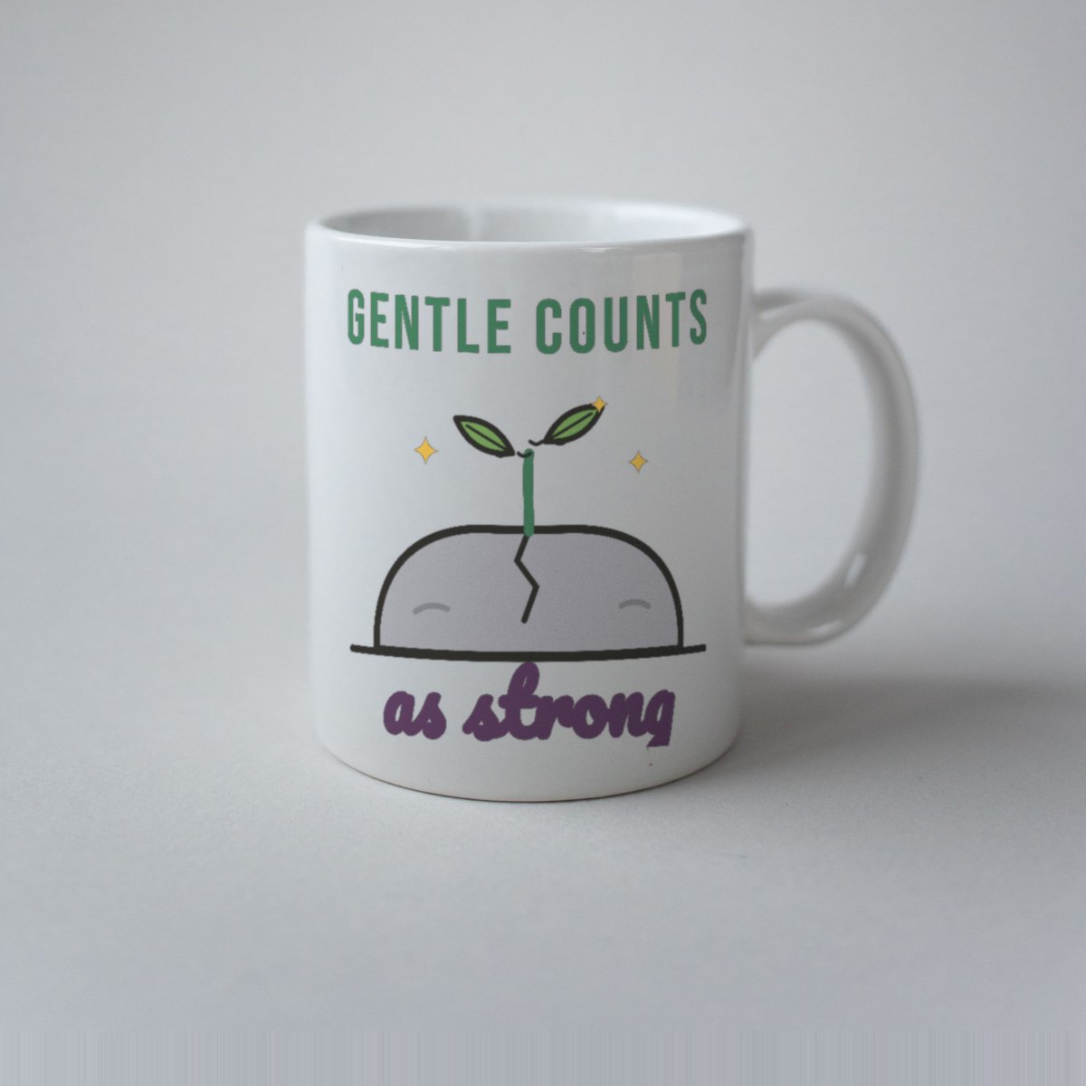 Gentle Counts as Strong Mug, photo 3