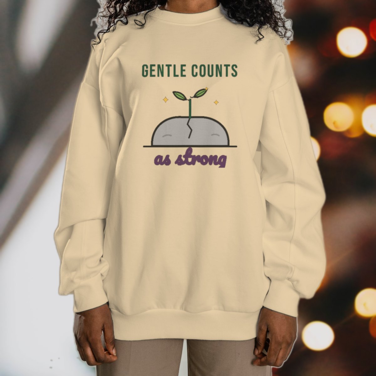 Gentle Counts as Strong Sweatshirt, photo 2