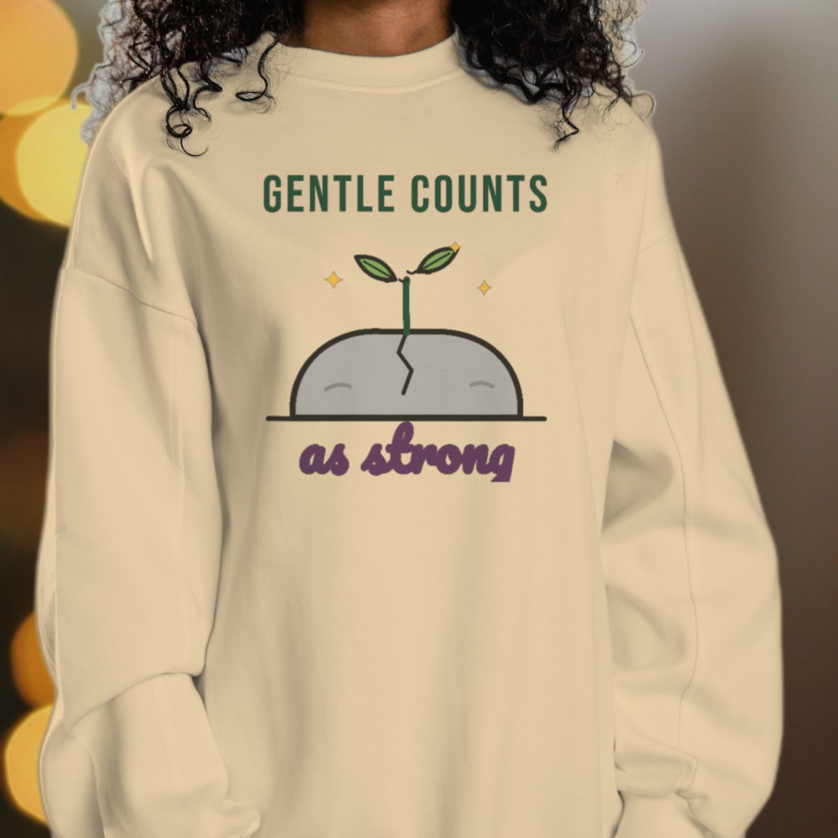 Gentle Counts as Strong Sweatshirt, photo 3