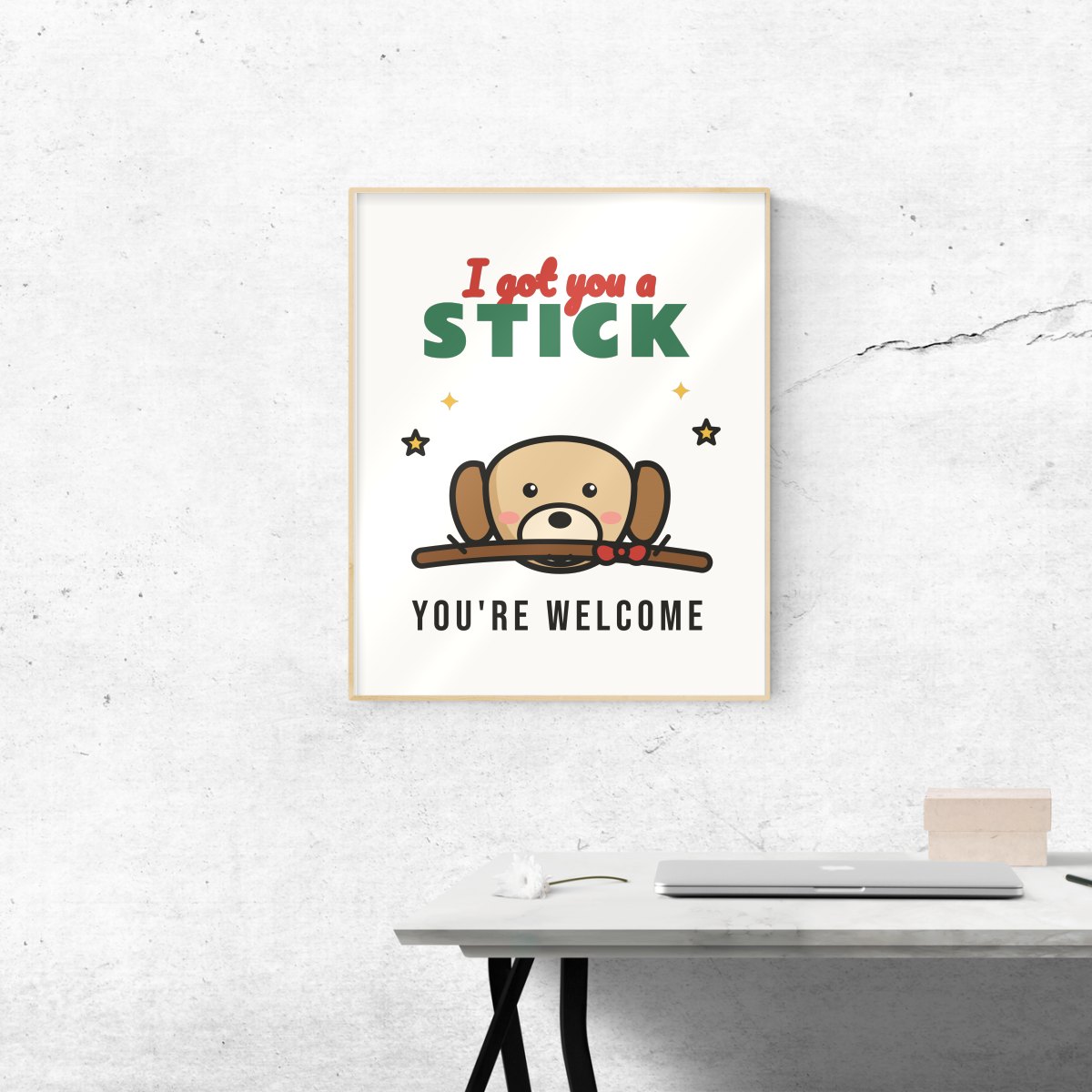 I Got You a Stick Art Print, photo 2