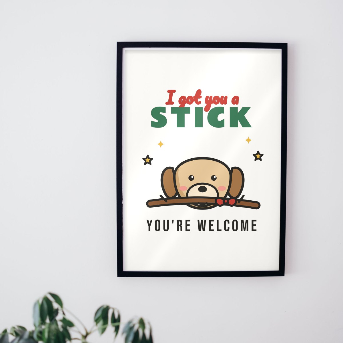I Got You a Stick Art Print, photo 3