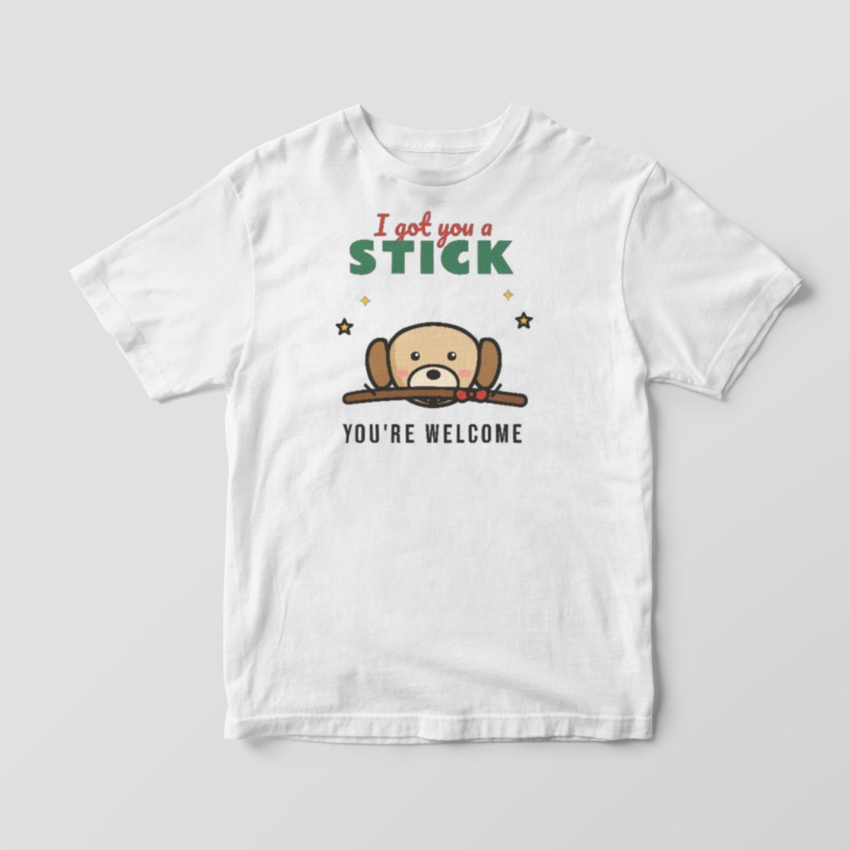 I Got You a Stick Tee in white