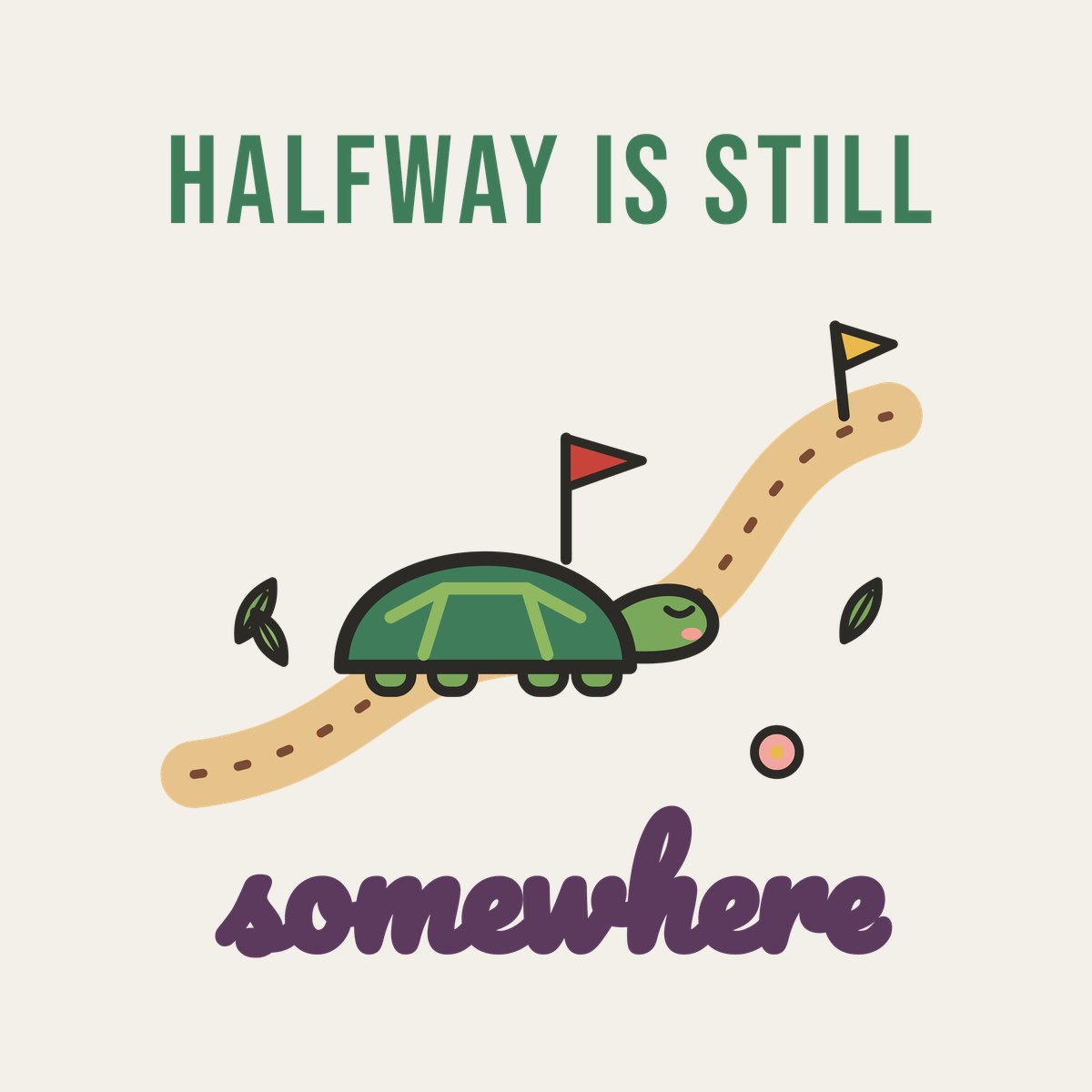Halfway Is Still Somewhere design