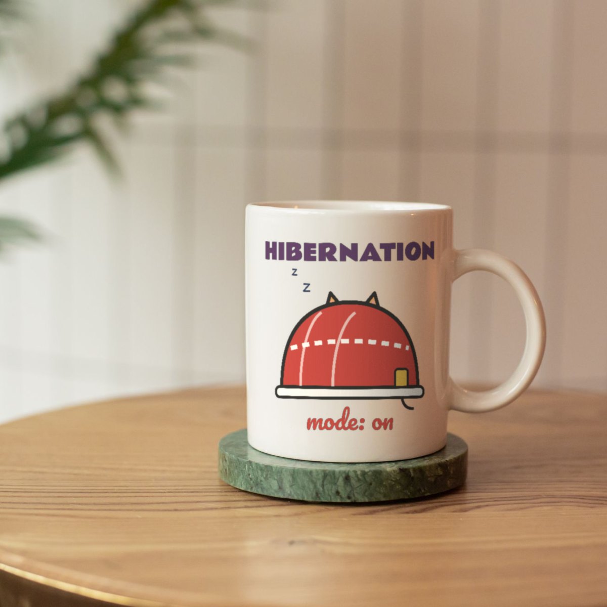 Hibernation Mode Mug in white