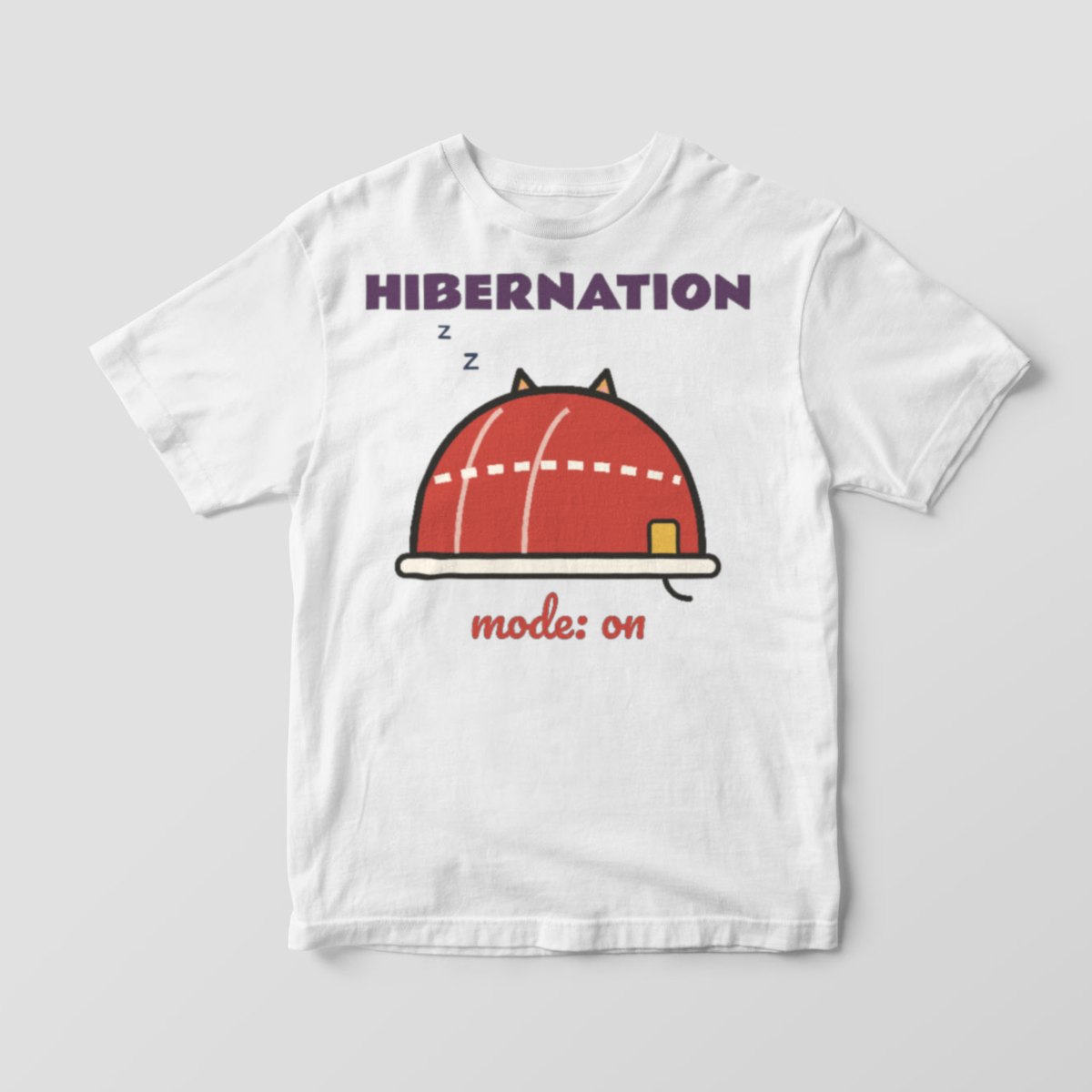 Hibernation Mode Tee in white