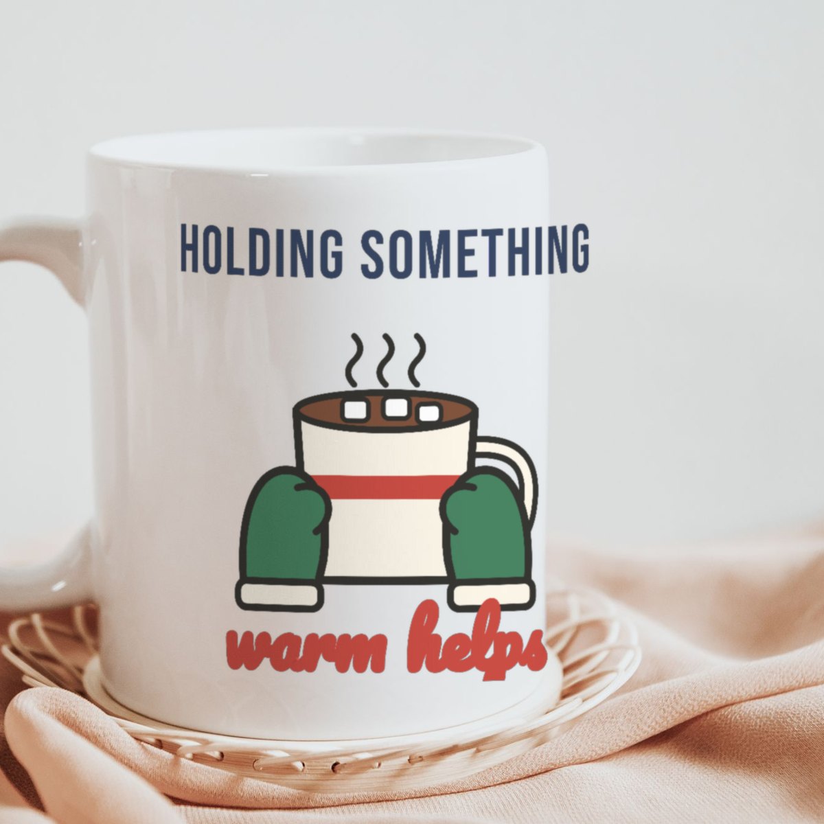 Holding Something Warm Helps Mug, photo 2