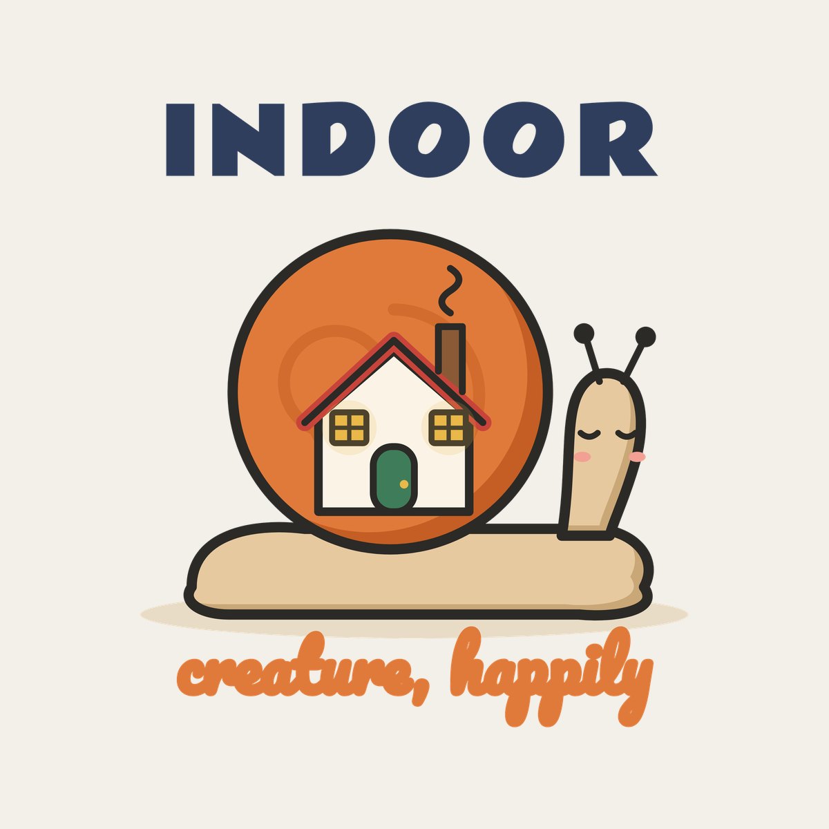 Indoor Creature, Happily design, close up