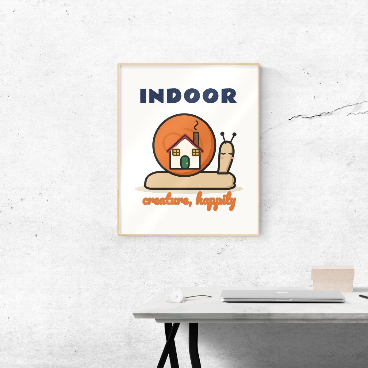 Indoor Creature, Happily Art Print, photo 2