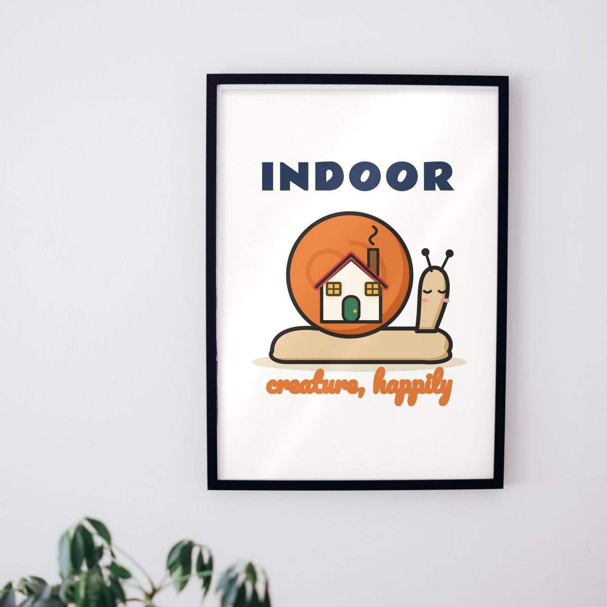 Indoor Creature, Happily Art Print, photo 3