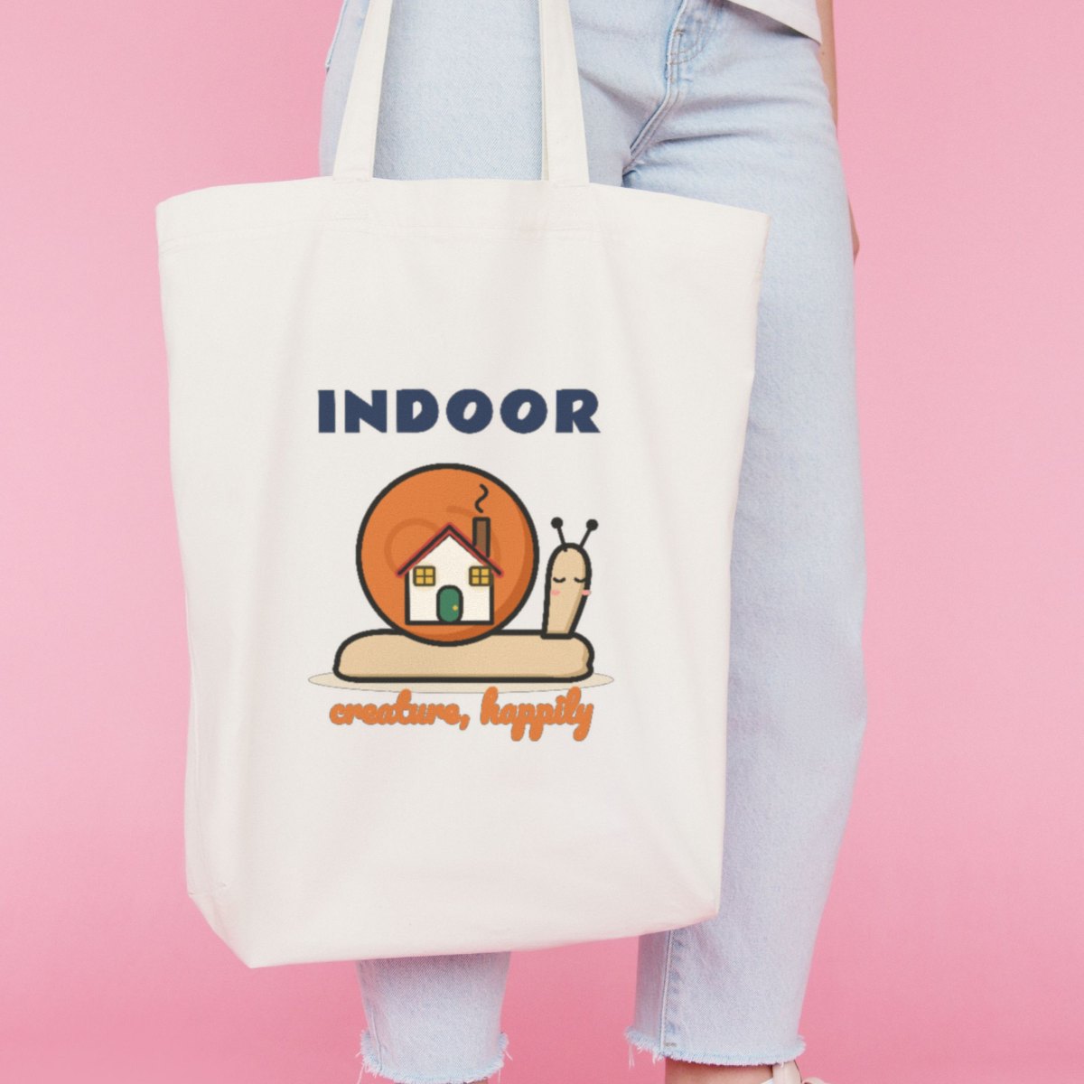 Indoor Creature, Happily Tote Bag, photo 2