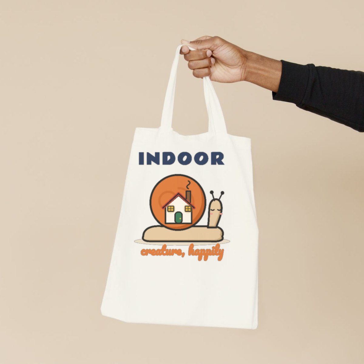 Indoor Creature, Happily Tote Bag, photo 3