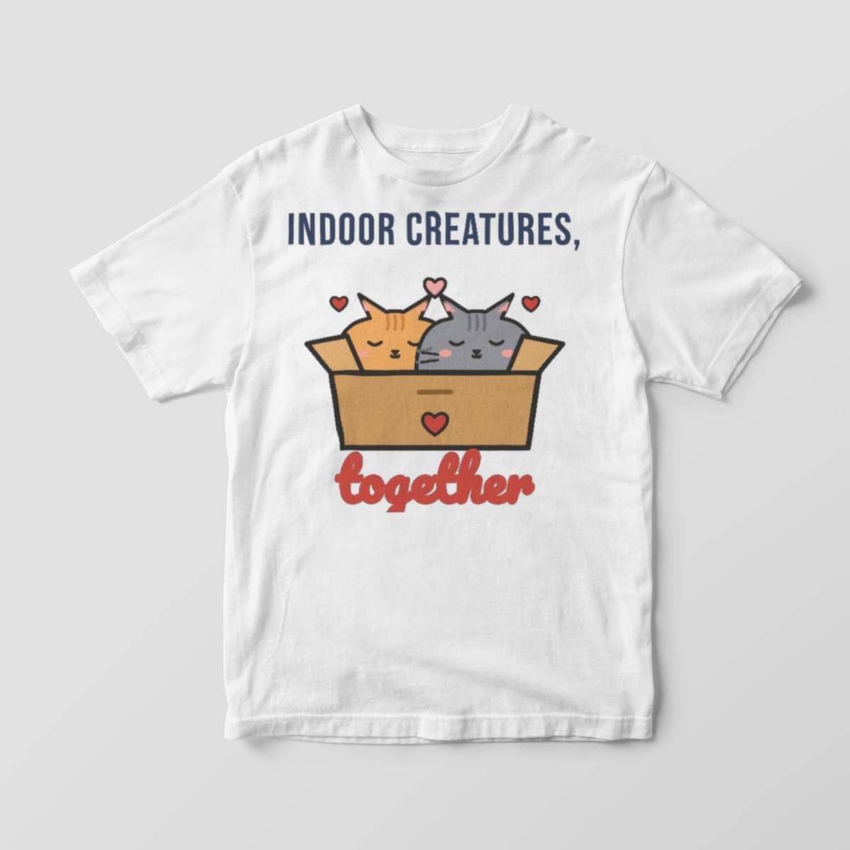 Indoor Creatures, Together Tee in white
