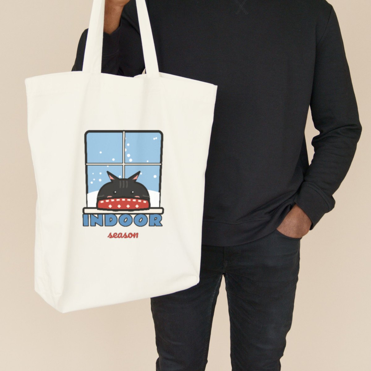 Indoor Season Tote Bag in natural