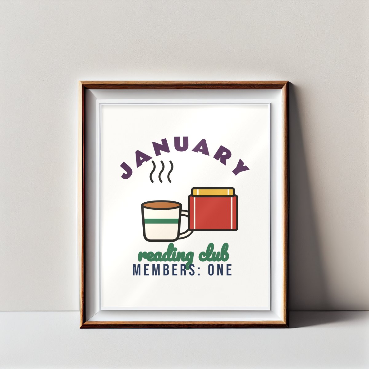 January Reading Club Art Print, photo 2