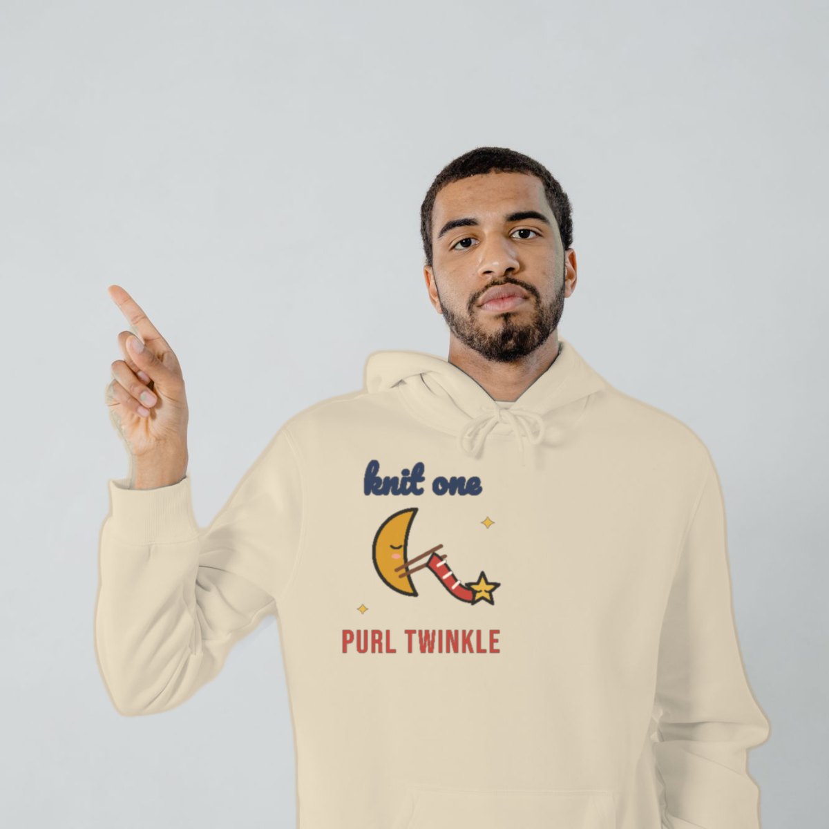 Knit One, Purl Twinkle Hoodie in sand