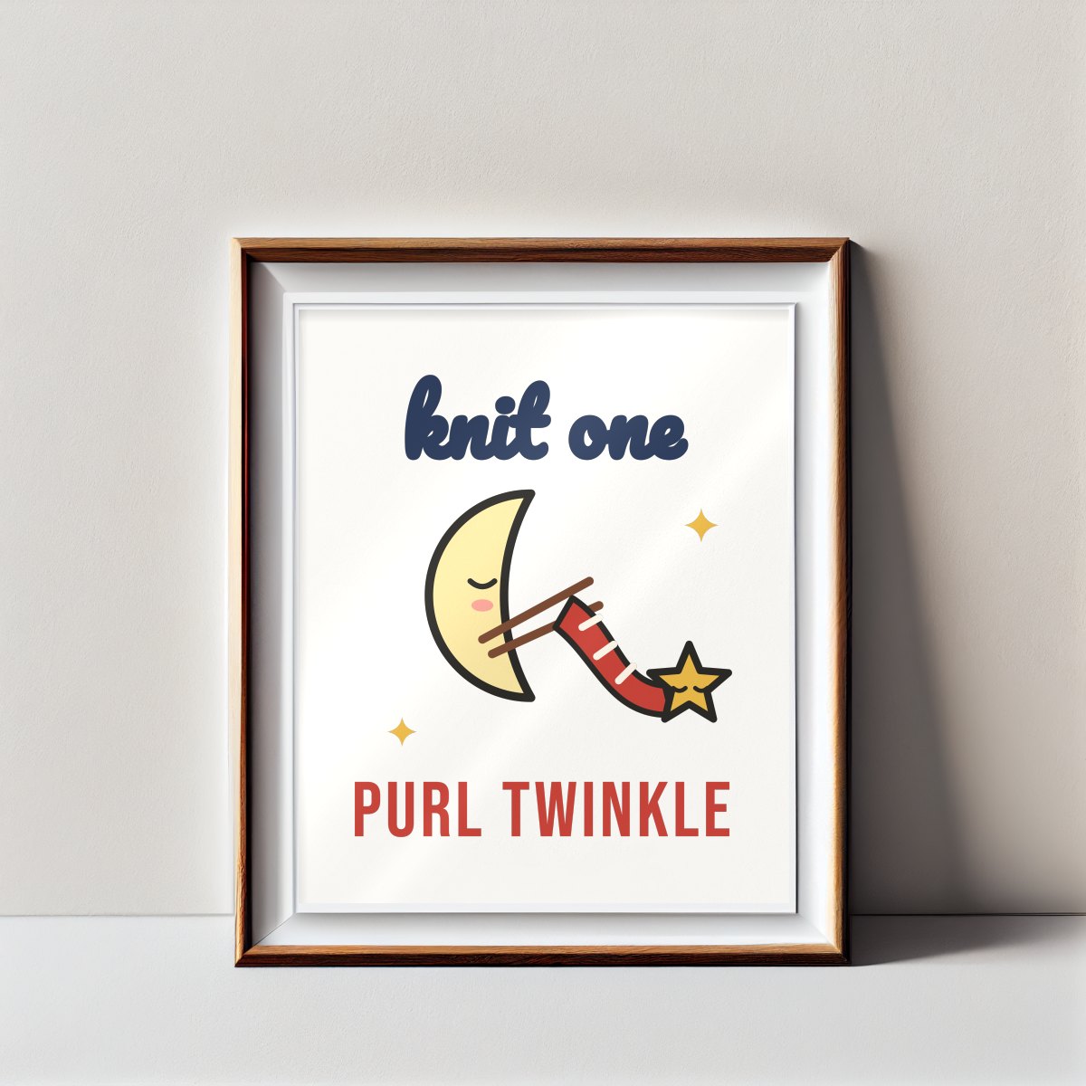 Knit One, Purl Twinkle Art Print, photo 2