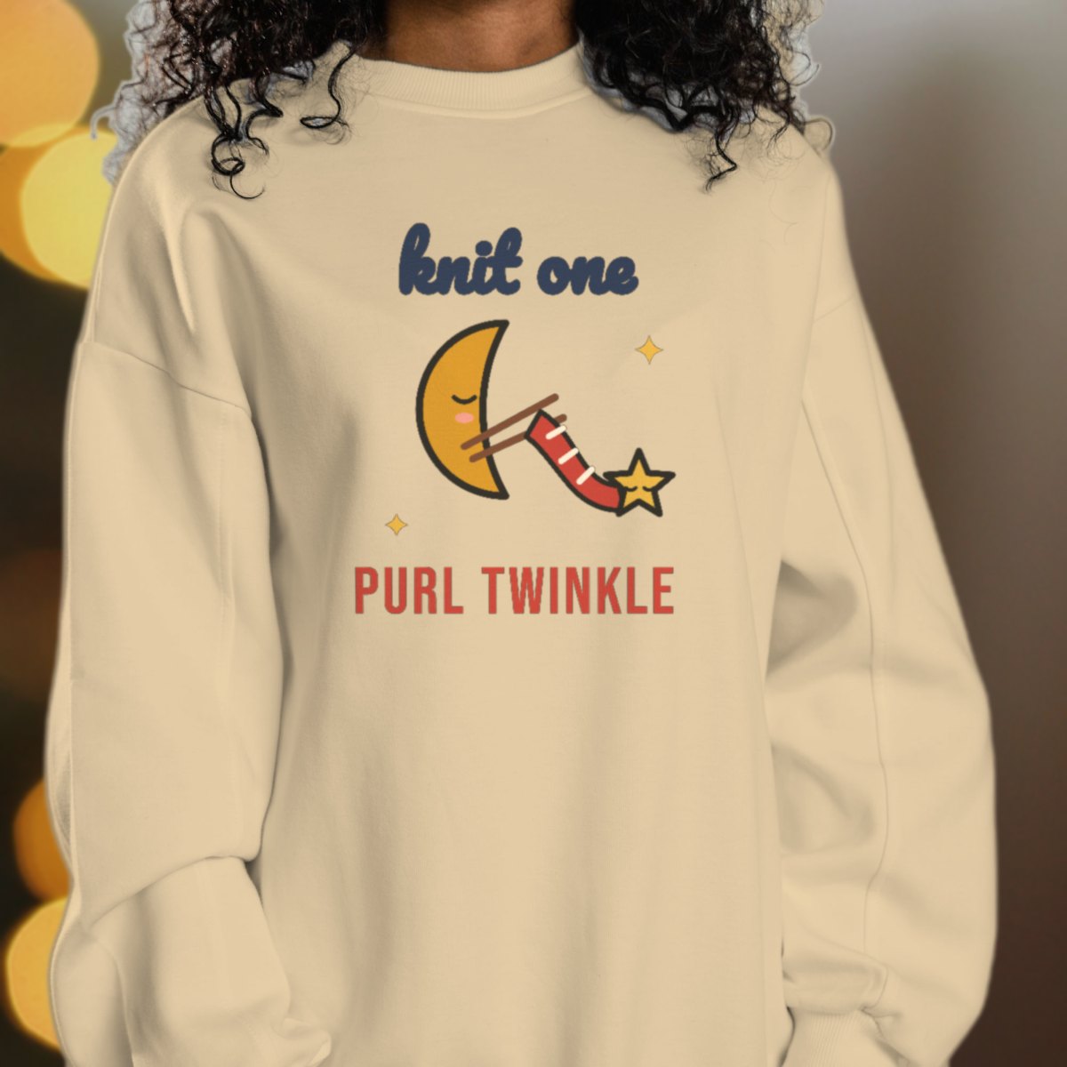 Knit One, Purl Twinkle Sweatshirt, photo 2