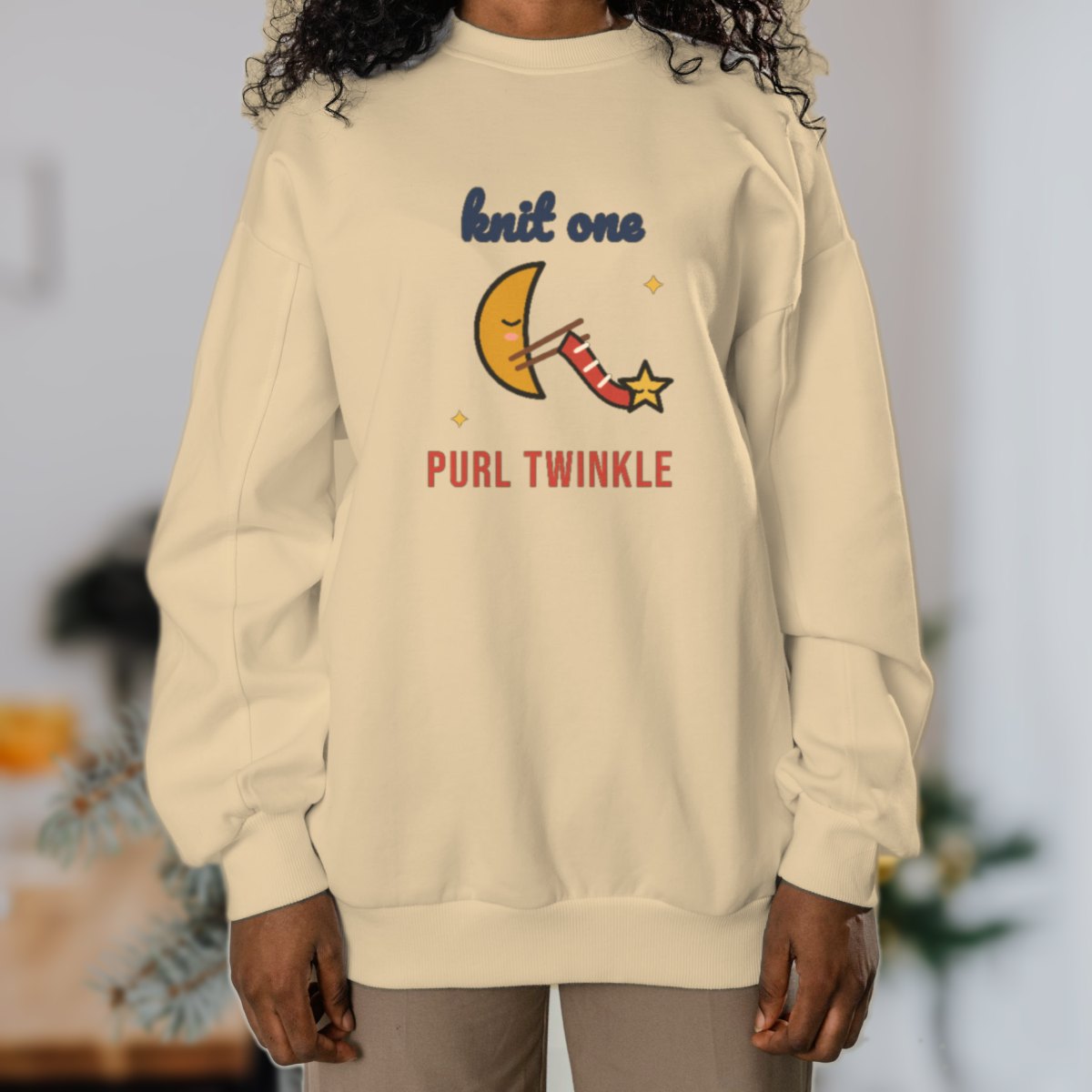 Knit One, Purl Twinkle Sweatshirt, photo 3
