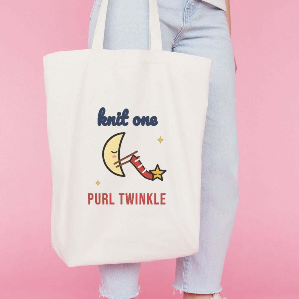 Knit One, Purl Twinkle Tote Bag, photo 3