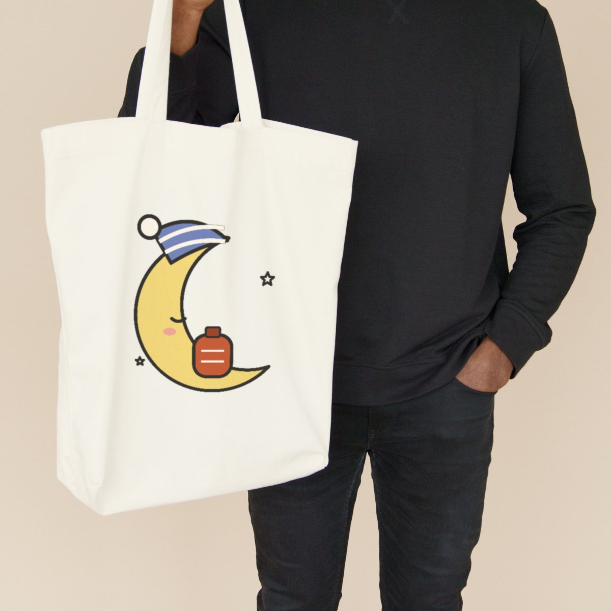 Knitted Moon Tote Bag, photo 3