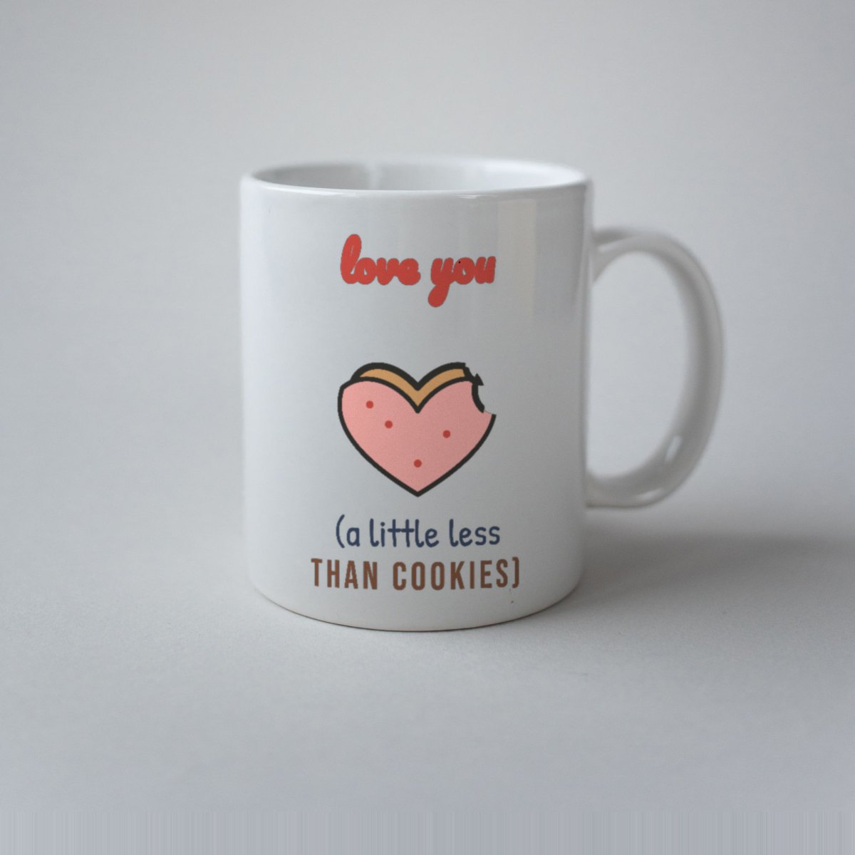 Love You (a Little Less Than Cookies) Mug, photo 3