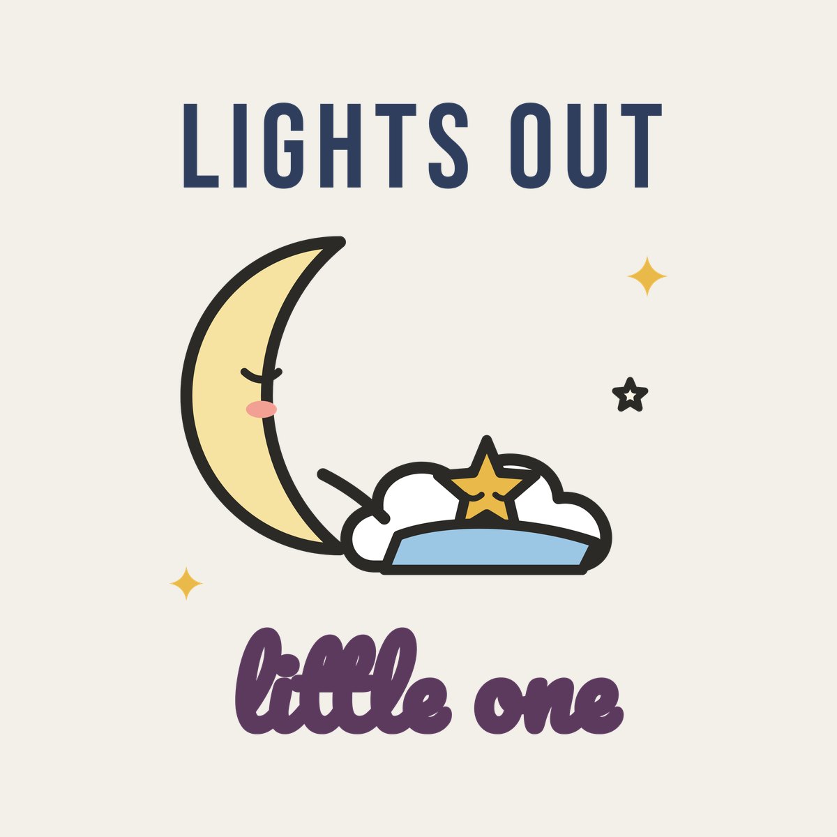 Lights Out, Little One design, close up