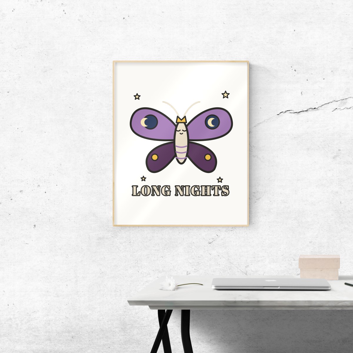 Long Night Moth Art Print, photo 3