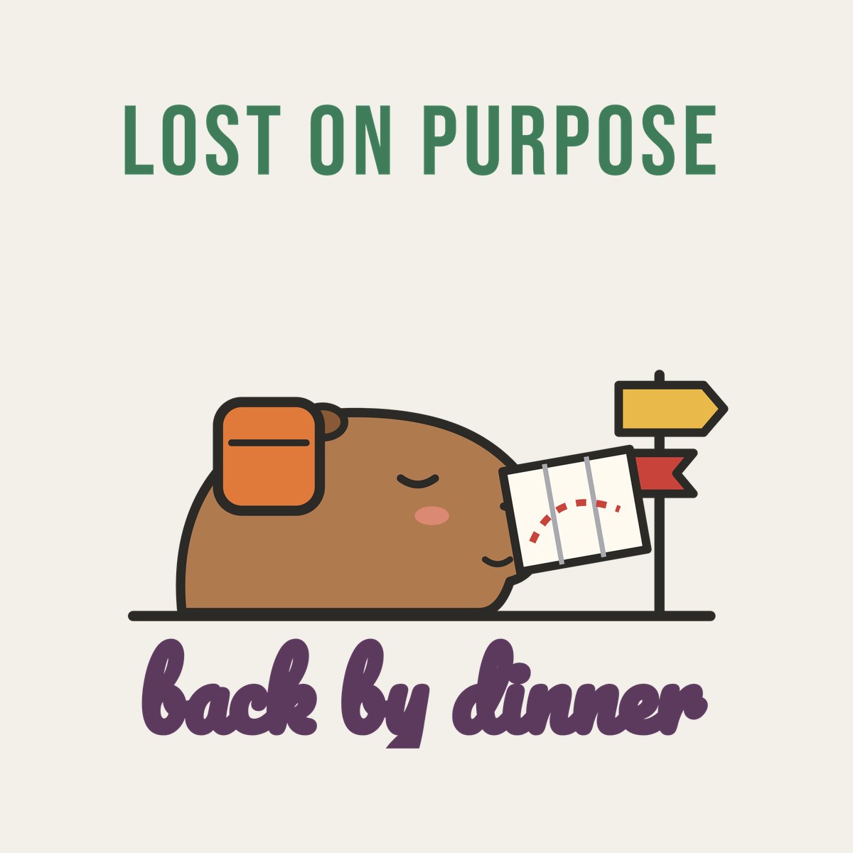 Lost on Purpose, Back by Dinner design, close up