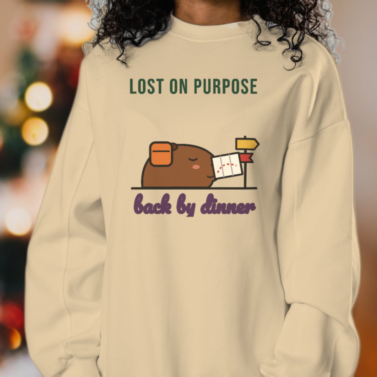 Lost on Purpose, Back by Dinner Sweatshirt, photo 2
