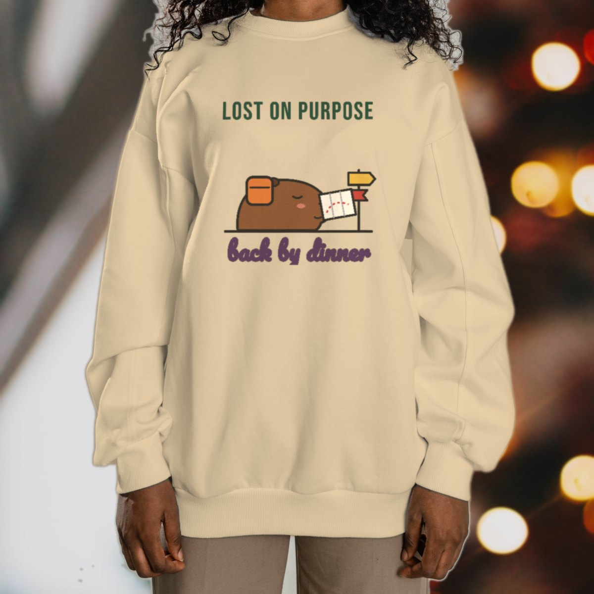 Lost on Purpose, Back by Dinner Sweatshirt, photo 3