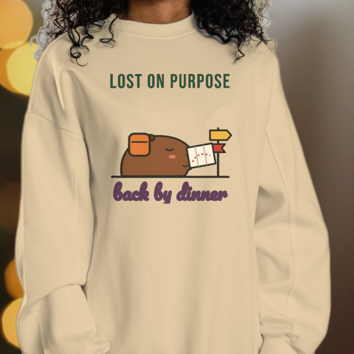 Lost on Purpose, Back by Dinner Sweatshirt, photo 4