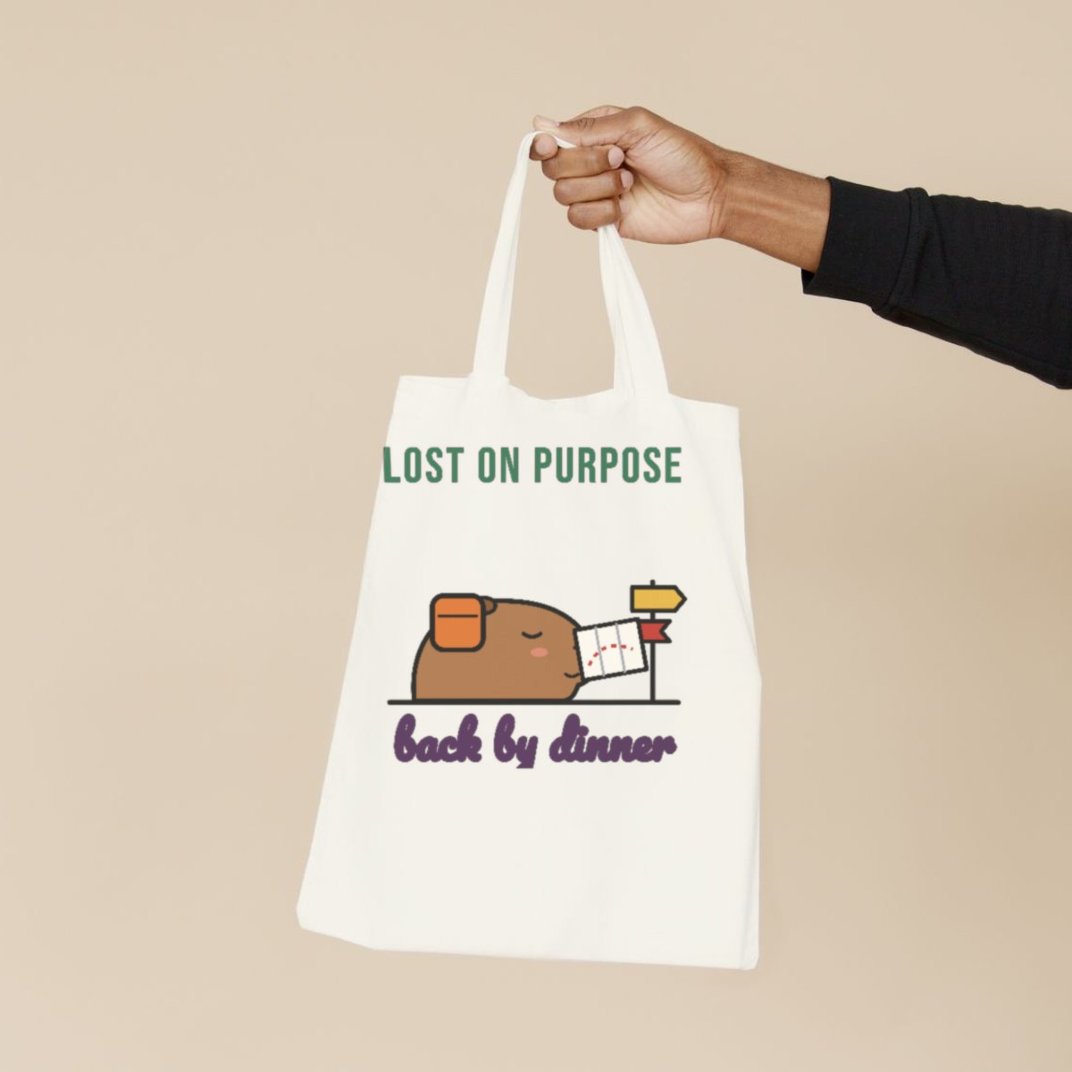 Lost on Purpose, Back by Dinner Tote Bag, photo 3