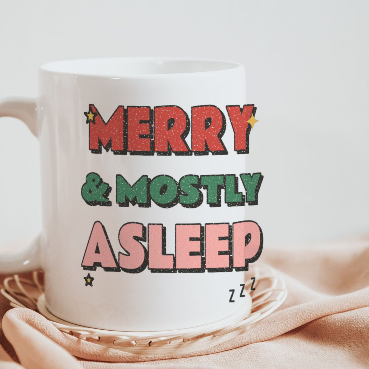 Merry & Mostly Asleep Mug, photo 2