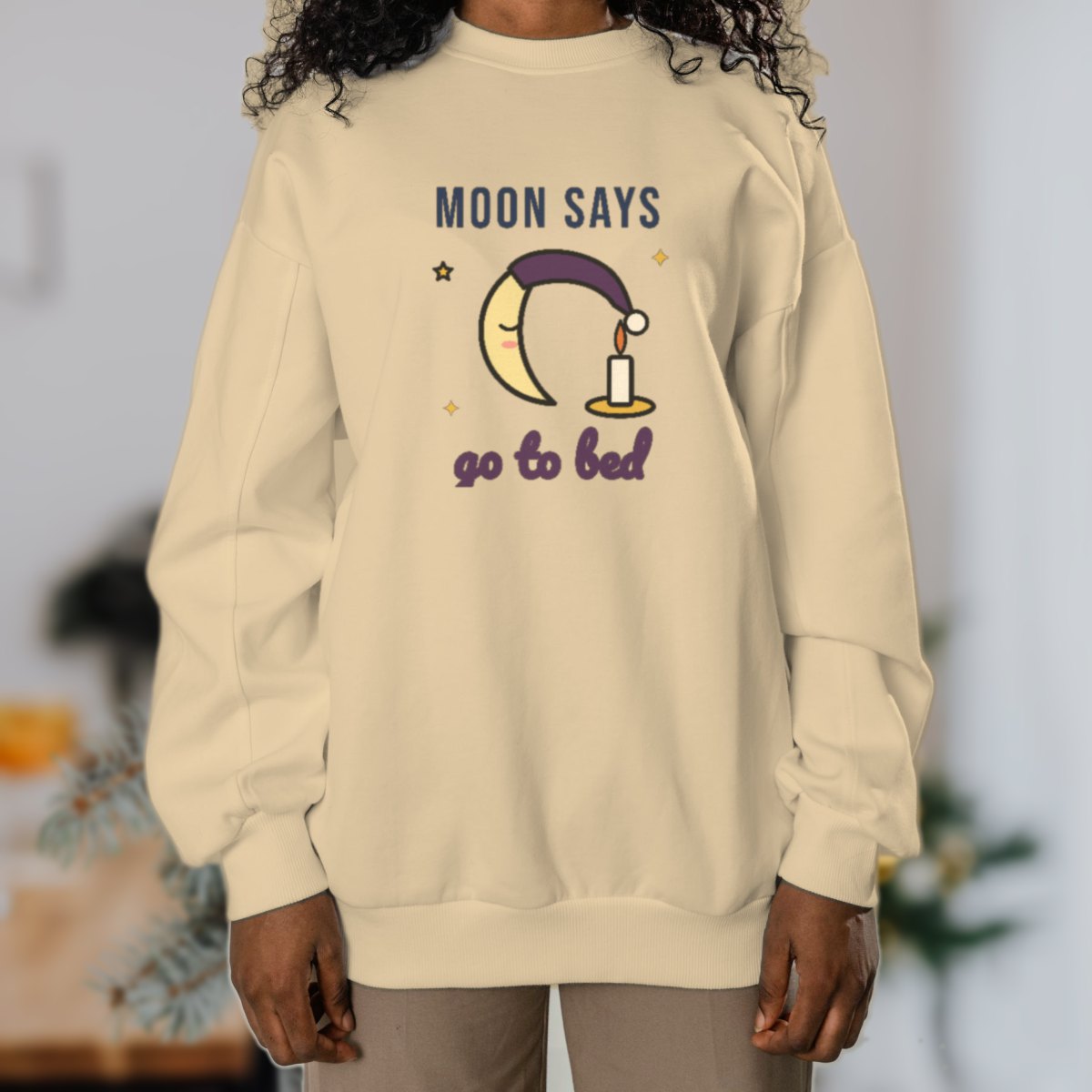 Moon Says Go to Bed Sweatshirt, photo 2