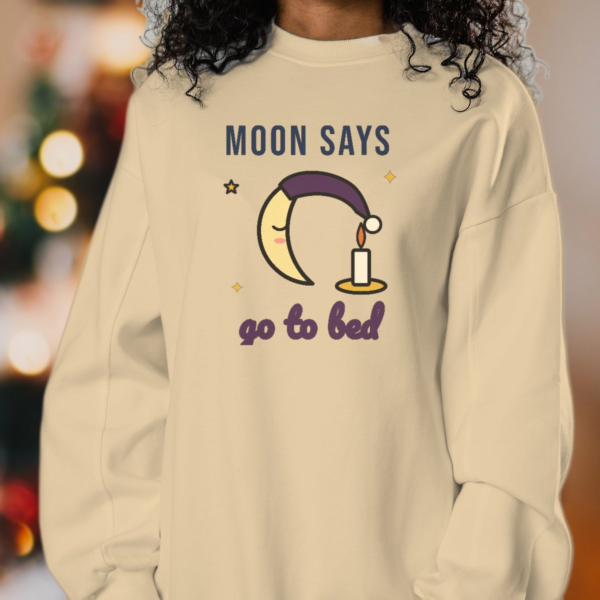 Moon Says Go to Bed Sweatshirt, photo 3