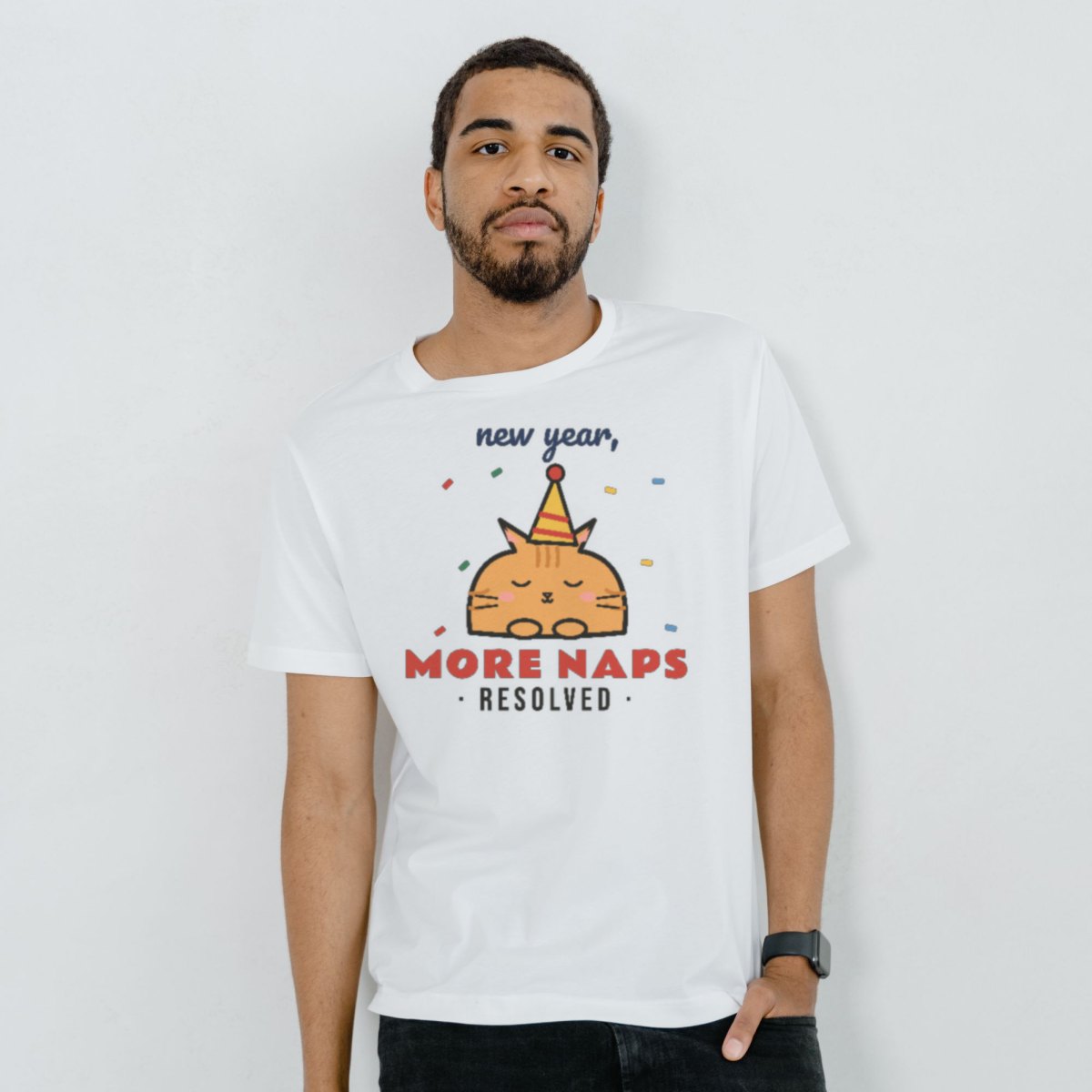 New Year, More Naps Tee in white