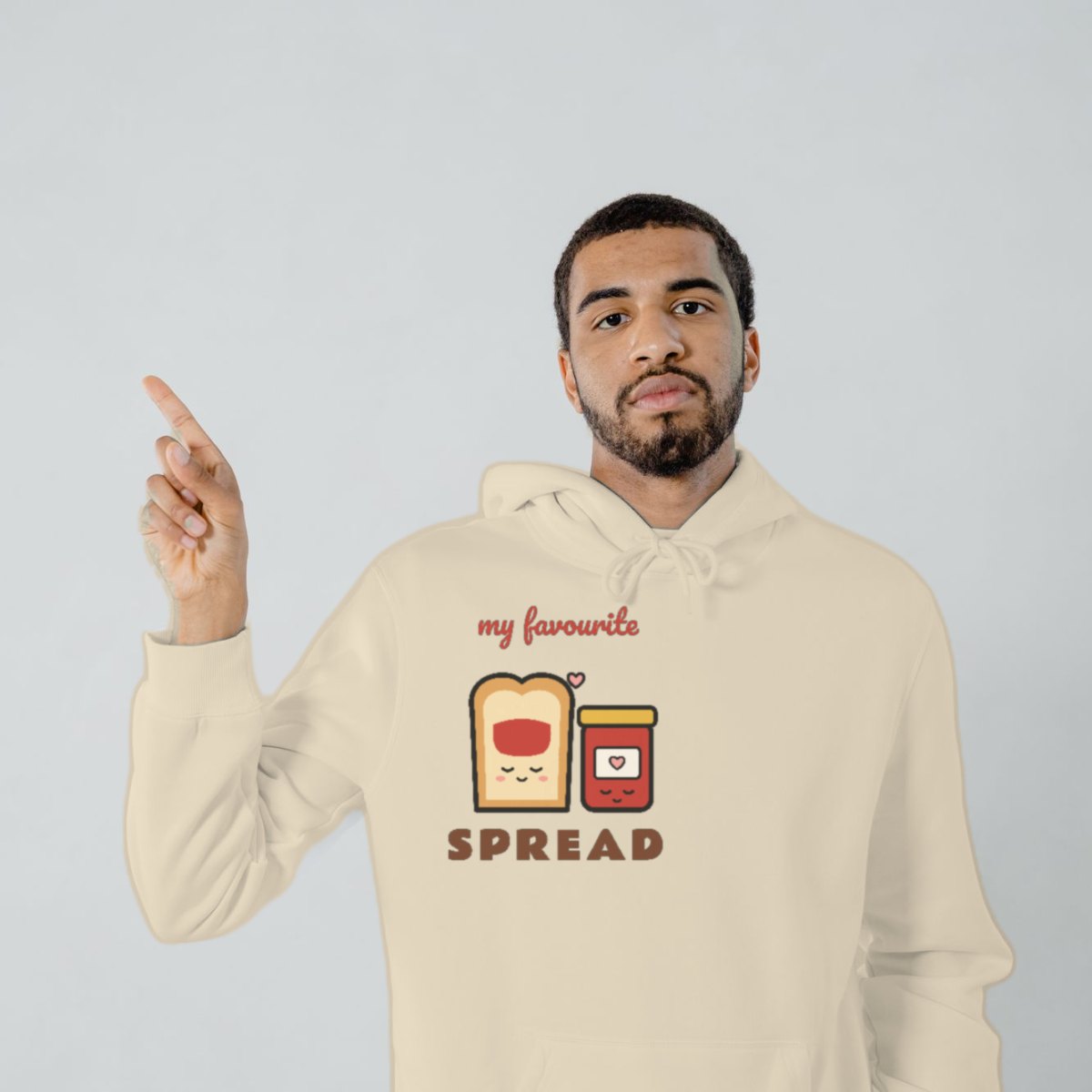 My Favourite Spread Hoodie in sand