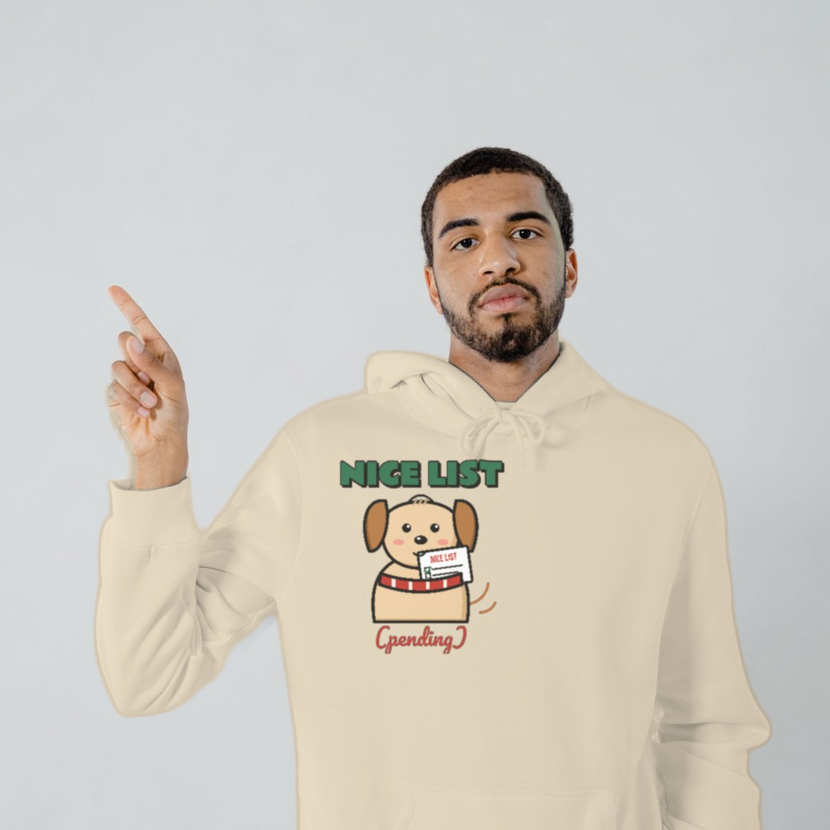 Nice List Hopeful Hoodie in sand