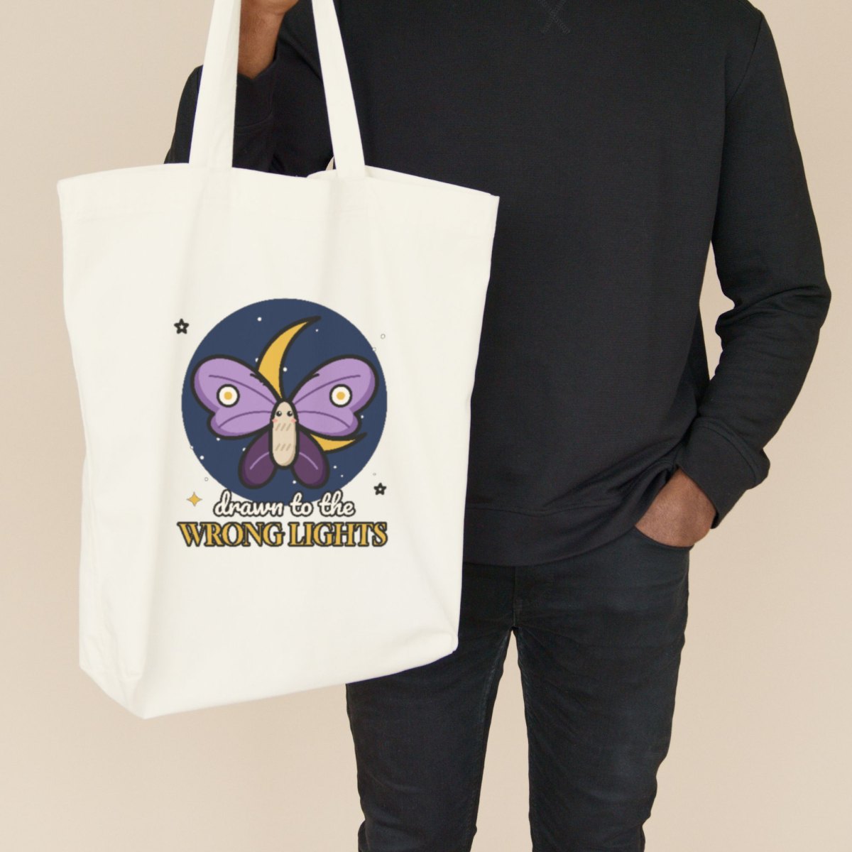 Drawn to the Wrong Lights Tote Bag, photo 2