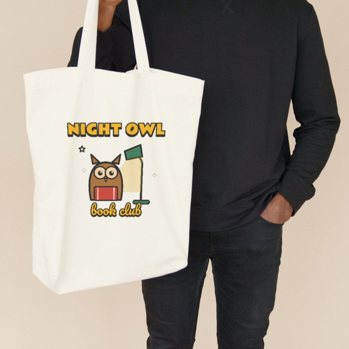 Night Owl Book Club Tote Bag, photo 2