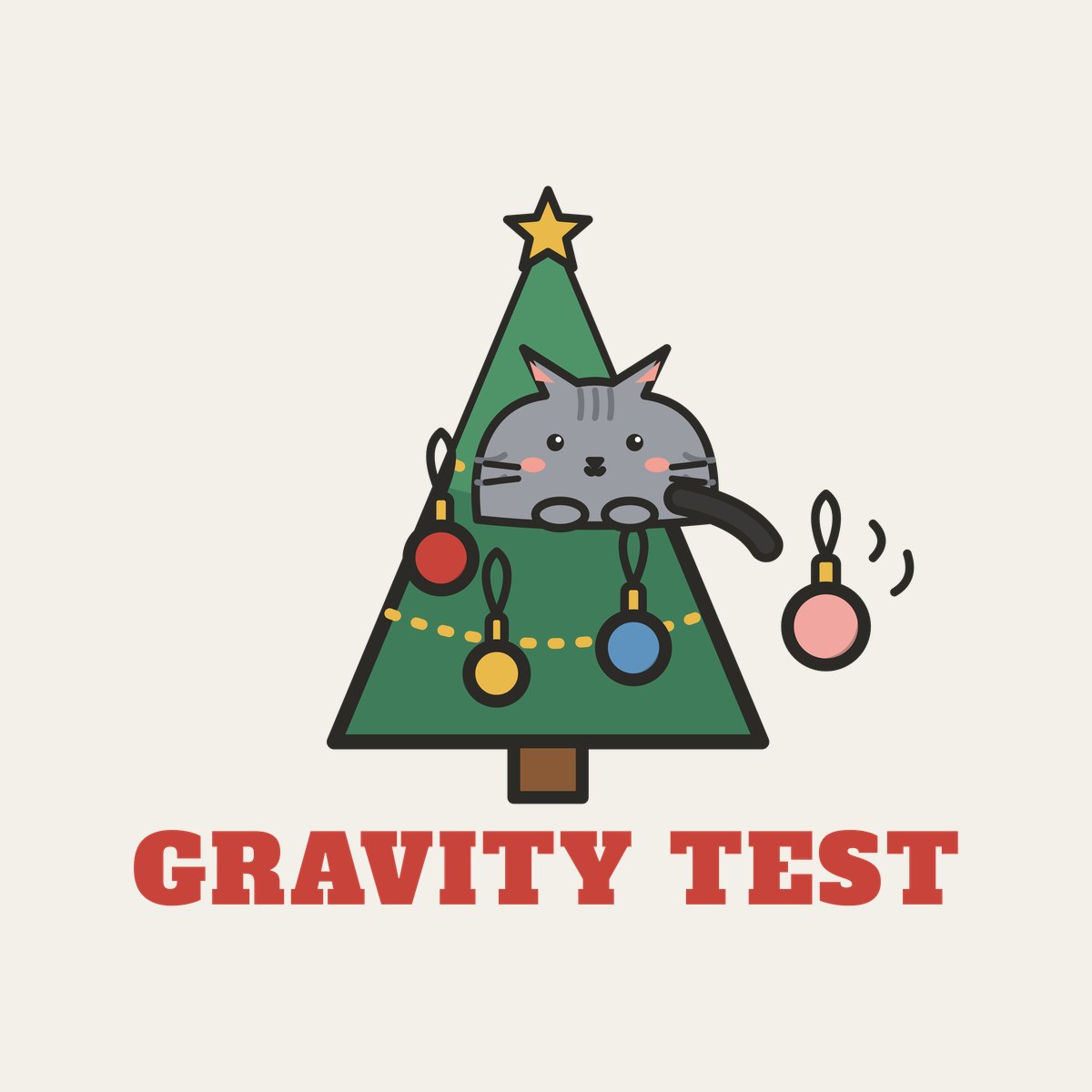 Gravity Test, Round Two design, close up