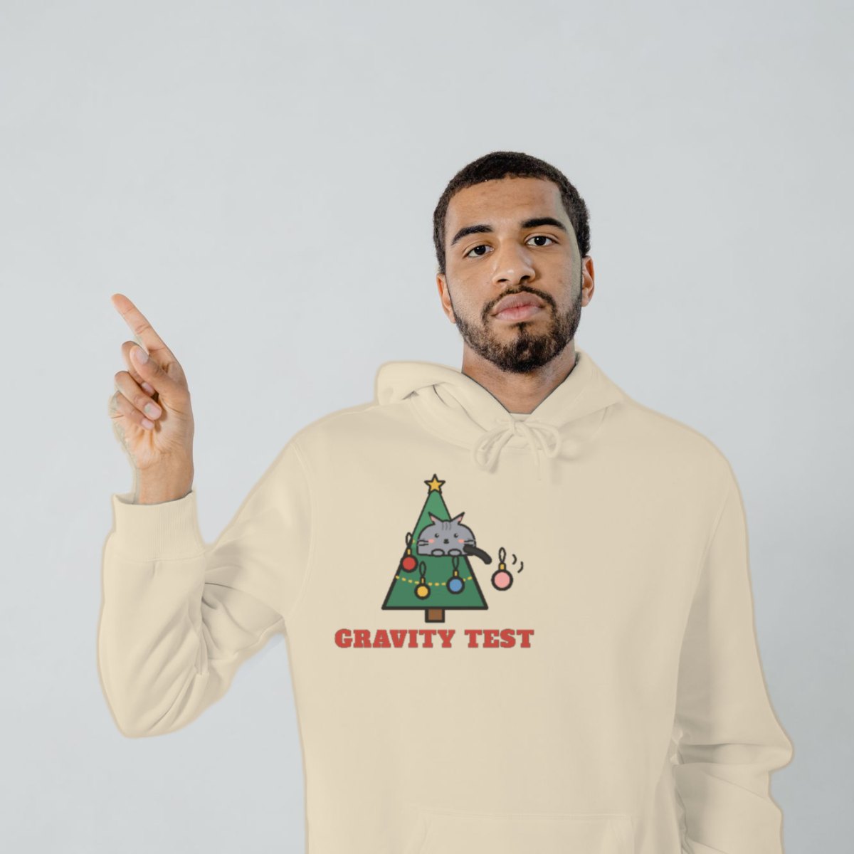 Gravity Test, Round Two Hoodie in sand