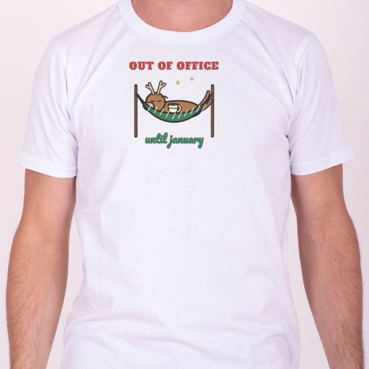 Out of Office Until January Tee, photo 2