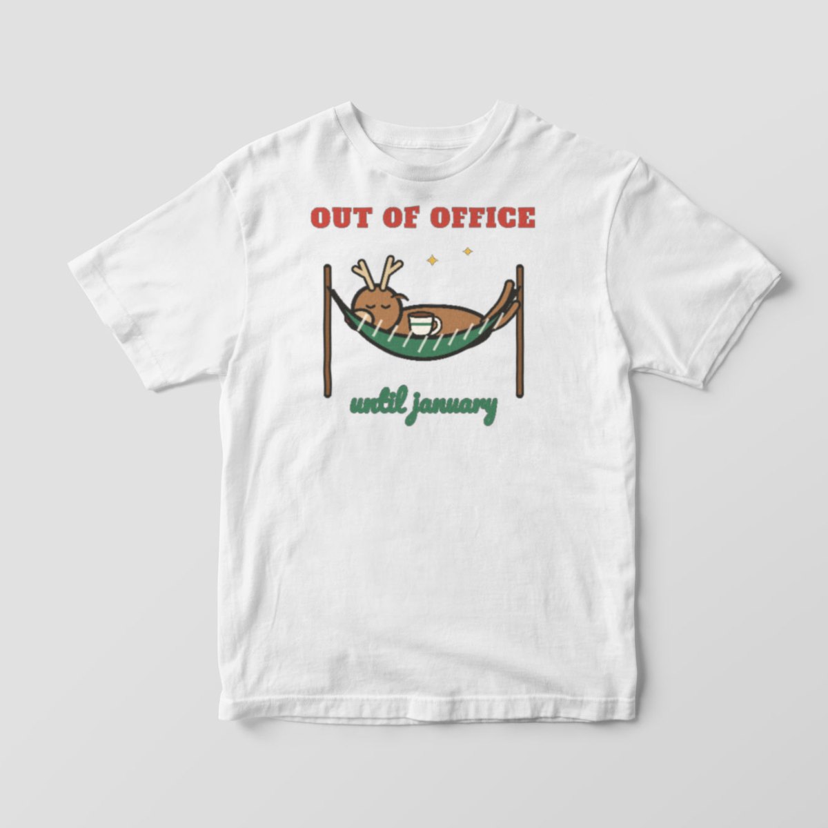 Out of Office Until January Tee, photo 3